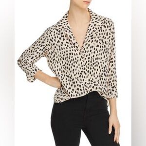 Rails Silk Rebel Shirt - Blush Spotted
